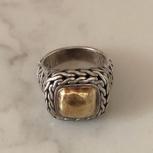 John Hardy Chain Sterling Silver Statement Ring